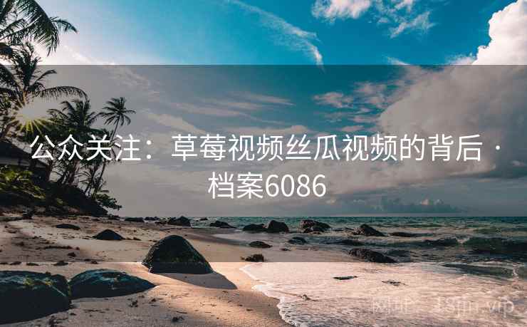 公众关注:草莓视频丝瓜视频的背后 · 档案6086